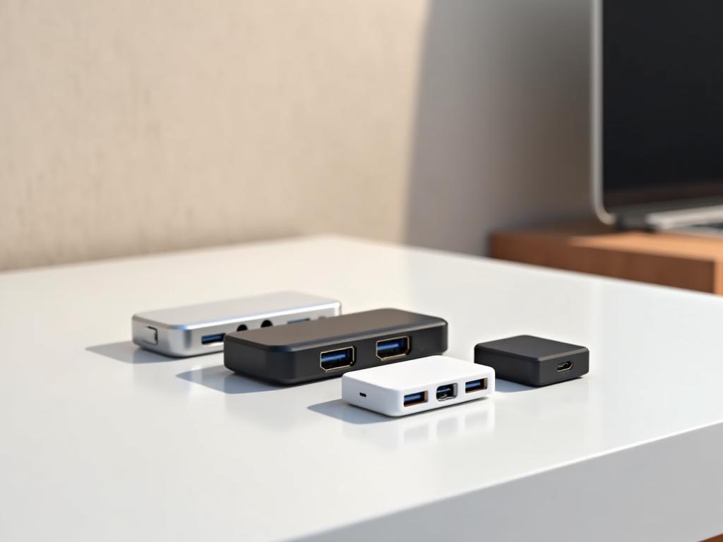 Mini hub USB-C e splitter slim per tiny living